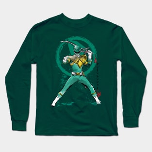 Green Ranger sumi e Long Sleeve T-Shirt